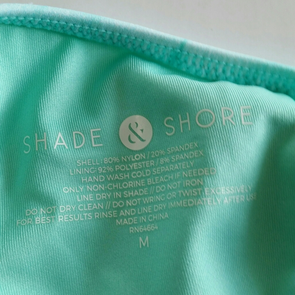 SOLD NWOT Shade & Shore 2 Pc String Bikini 34D M - Picture 5 of 11
